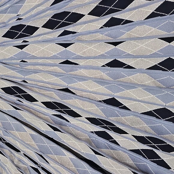 Apparallel Infinity Argyle Plaid Skirt Medium New - Picture 3 of 9